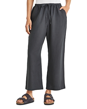 Splendid Dawson Linen Blend Drawstring Pants In Lead