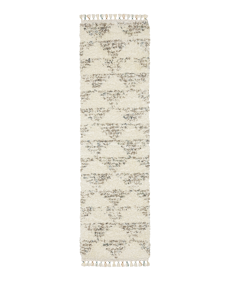 Oriental Weavers Axis Ax05a Runner Area Rug, 2'3 X 7'6 In Ivory