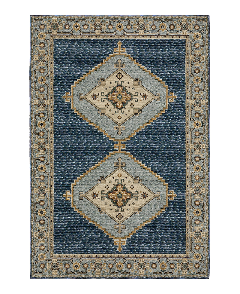 Oriental Weavers Andorra 2430a Area Rug, 5'3 X 7'3 In Blue