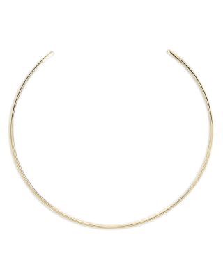 Shashi - Nikita Structured Choker Necklace in 14K Gold Plated, 4.5"