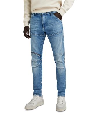 G-STAR RAW - 5620 3D Zip Knee Skinny Jeans in Sun Faded