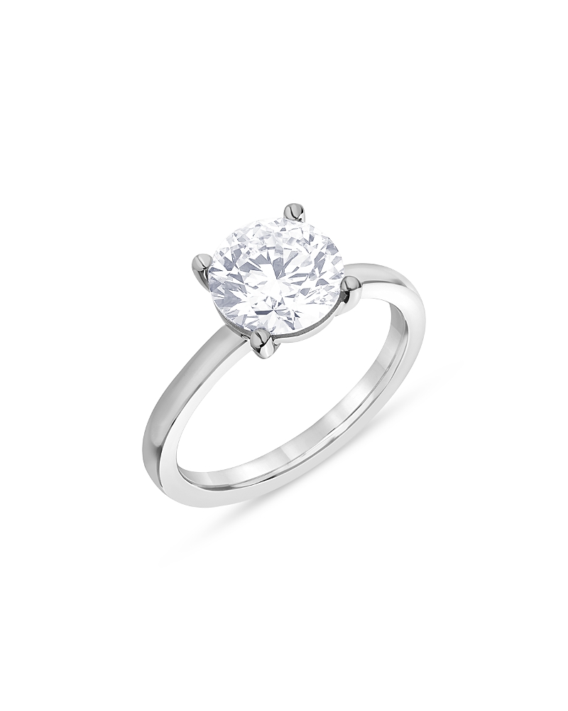 Bloomingdale's Fine Collection Certified Lab Grown Diamond Engagement Ring in 18K White Gold, 4.0 tcw