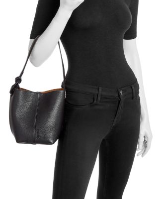 JW Anderson Corner Chain Small Leather Bucket Bag