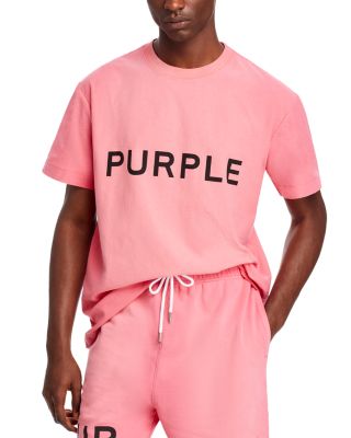 Purple Brand Textured Logo Graphic Tee
