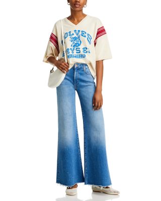 The Roller High Rise Wide Leg Jeans in Work Hard  