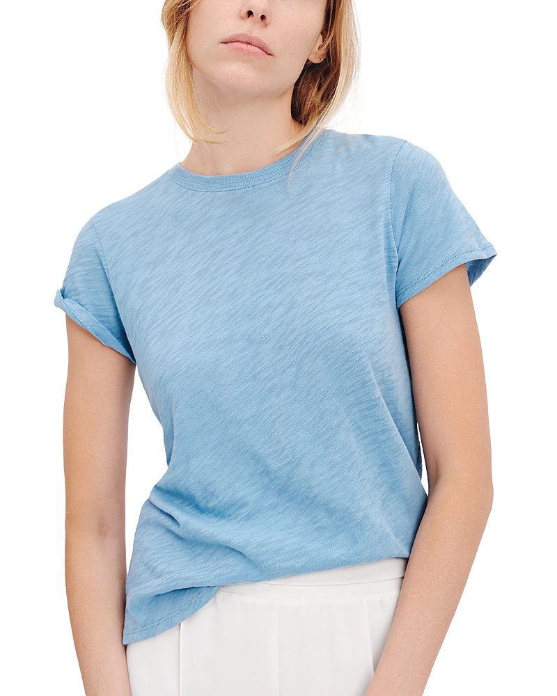 Atm Anthony Thomas Melillo Schoolboy Cotton Crewneck Tee In Summer Sky