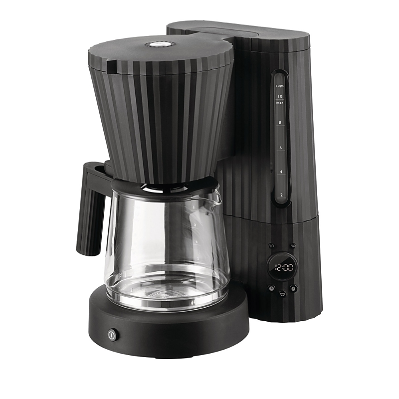 Alessi Plissé Filtered Coffee Machine In Black