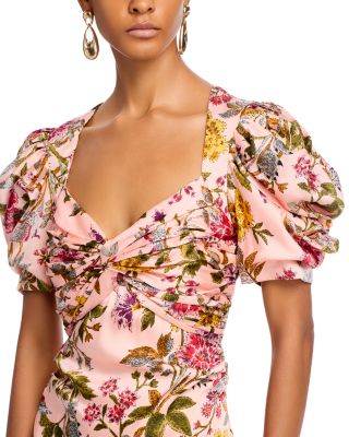 Cinq à Sept Wilma Floral Puff Sleeve Dress | Bloomingdale's