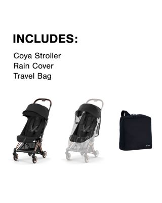 COYA Compact Lightweight Stroller & Lux Travel Bundle