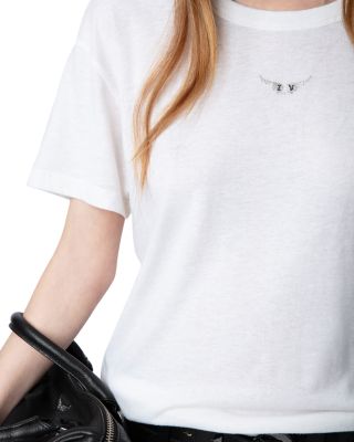 Mar Rhinestone Wings Tee