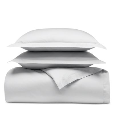 Signature Organic Cotton Hemmed Duvet Set, Full/Queen