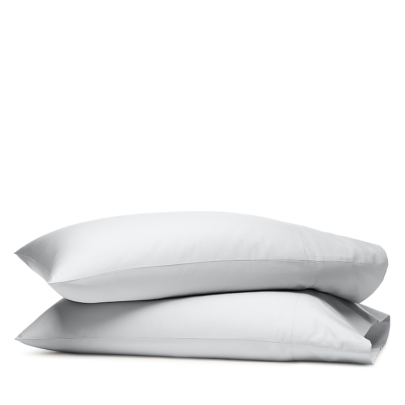 Boll & Branch Classic Hemmed 300 Thread Count Set Of 2 Organic Cotton Pillowcases In Sky