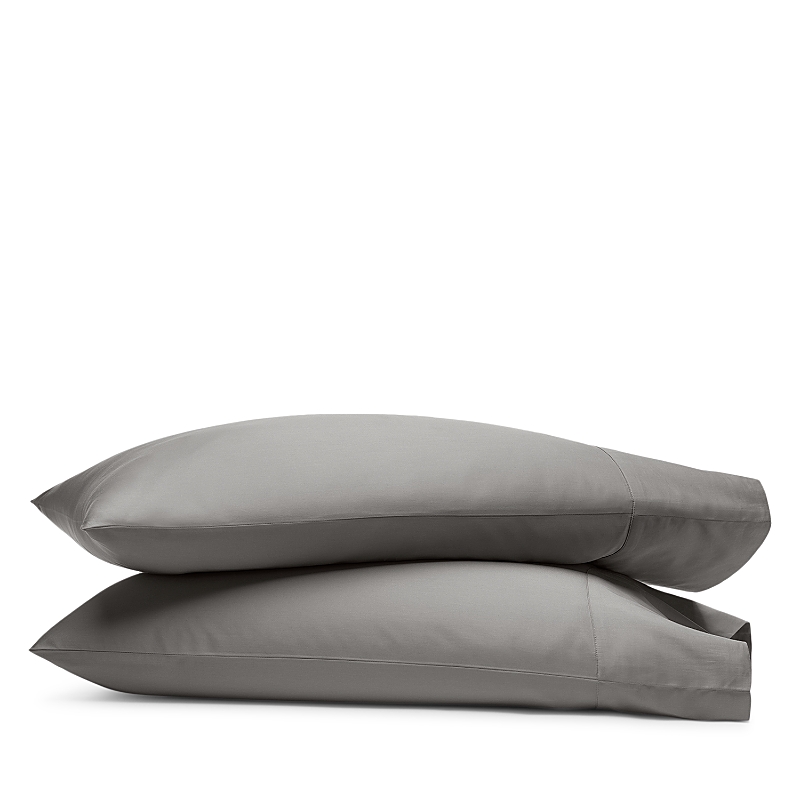 Boll & Branch Signature Organic Cotton Hemmed Pillowcase Set, Standard In Stone