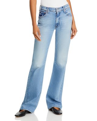 Mother The Bookie Heel Mid Rise Bootcut Jeans in Are We There Yet