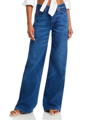 RE/DONE - 70s Ultra High Rise Wide Leg Jeans in Monterey Faded