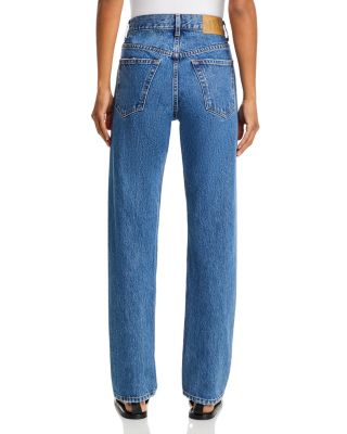 The Mel High Rise Straight Jeans in Stoneblue