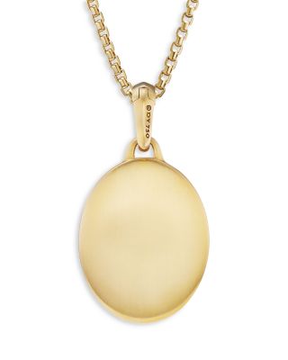 Men's 18K Yellow Gold Amulets Mary Medallion