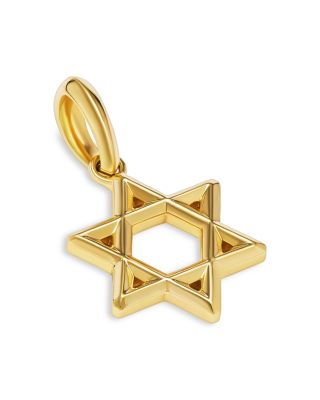 Men's 18K Yellow Gold Amulets Star of David Pendant