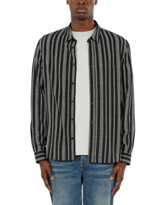 The Kooples Printed Long Sleeve Button Front Shirt