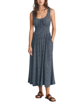 Faherty - Smocked Waist Midi Dress