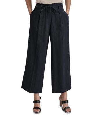 Dkny Womens High Waist Belted Stretch Dress Pants Black Size 16 main image 0