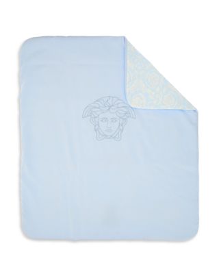 Versace - Unisex Cotton Blend Medusa Embroidered Barocco Outdoor Blanket - Baby