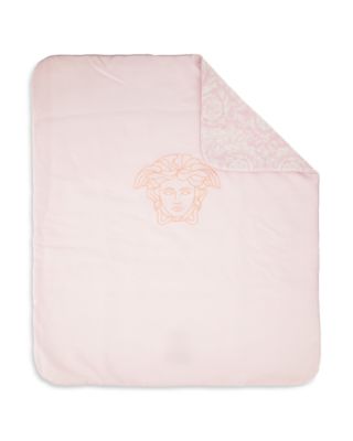 Versace Unisex Cotton Blend Medusa Embroidered Barocco Outdoor Blanket - Baby