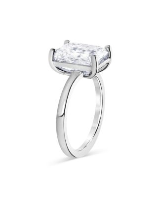 Certified Lab Grown Radiant-Cut Diamond Engagement Ring in 18K White Gold, 3.0 tcw