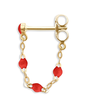 Gigi Clozeau 18k Yellow Gold Classic Gigi Earrings In Red/gold