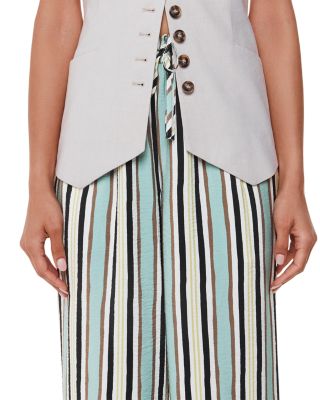 Nicola Striped Wide Leg Pants
