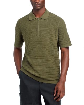 NN07 - Collin Half Zip Textured Polo Shirt