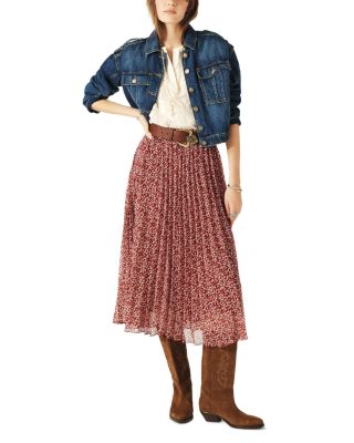 Kamy Pleated Midi Skirt