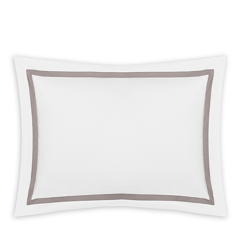 Matouk Lowell Duvet Cover In Platinum