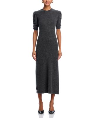 frame ruched dress FRAME Cashmere & Wool Ruched Sleeve Dress