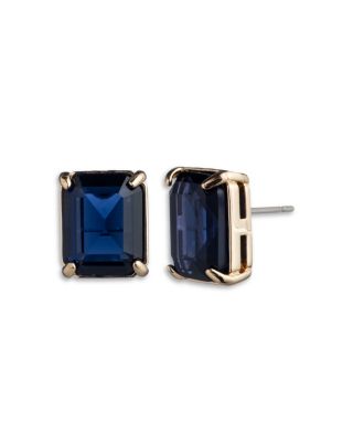 Ralph Lauren - Rectangle Stone Stud Earrings  in Gold Tone