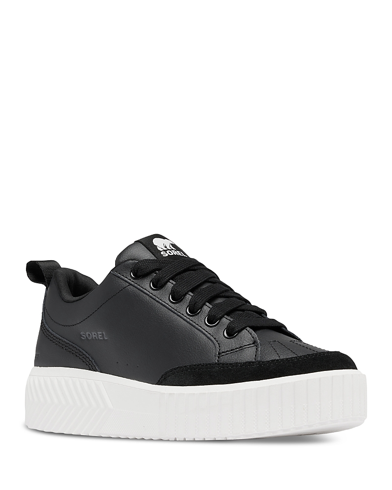 Sorel Ona Ave Waterproof Low Top Sneaker In Black/sea Salt