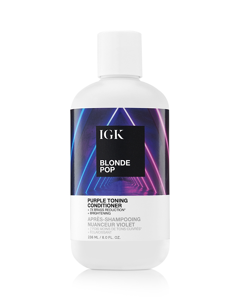 Igk Hair Blonde Pop Purple Toning Conditioner 8 oz.