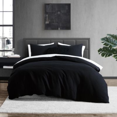 Donna Karan - Modern Waffle Duvet Cover Set, Full/Queen