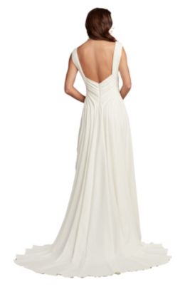 美しく揺れるドレス【Tadashi Shoji】callaway open back gown Tadashi Shoji Women's Callaway Draped Open Back Gown - Macy's
