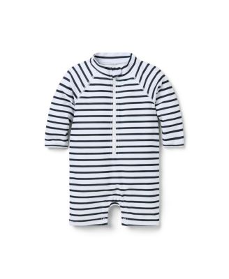 Janie and Jack Boys' Recycled Striped Rash Guard Swimsuit - Baby