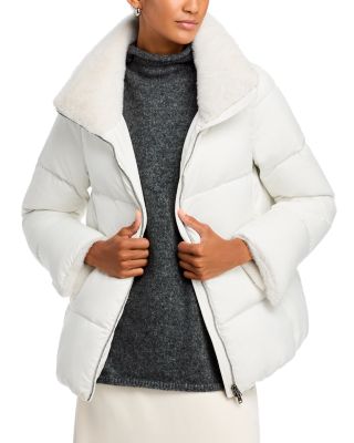 Herno - Quilted with Faux Fur Puffer Coat