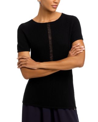 Herno - Short Sleeve Cashmere Knit Tee