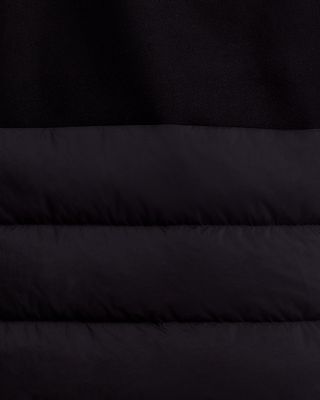 Mixed Media Down Coat