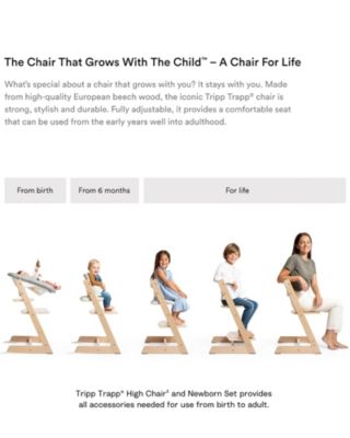 Tripp Trapp® High Chair², Cushion, Tray & Newborn Bundle 