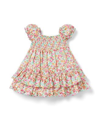 Janie and Jack Girls' The Abigail Smocked Dress - Baby