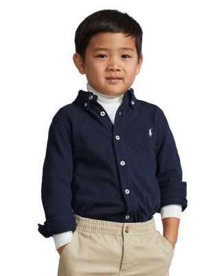 Ralph Lauren - Boys' Featherweight Cotton Mesh Shirt - Little Kid, Big Kid