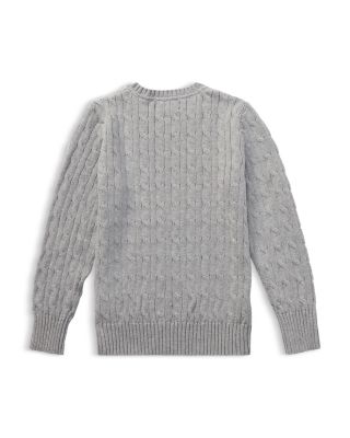 Boys' Cable-Knit Cotton Sweater - Little Kid, Big Kid