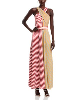 chinese dress ladies Mackenzie Elbow Sleeve TIered Maxi in Tiles Medallion – Maggy London