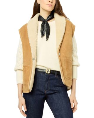 Gerard Darel Lydia Shearling Vest