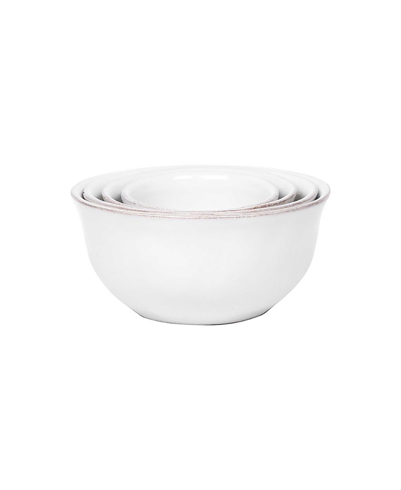Juliska Puro Nesting Prep Bowl Set Of 4 In Whitewash